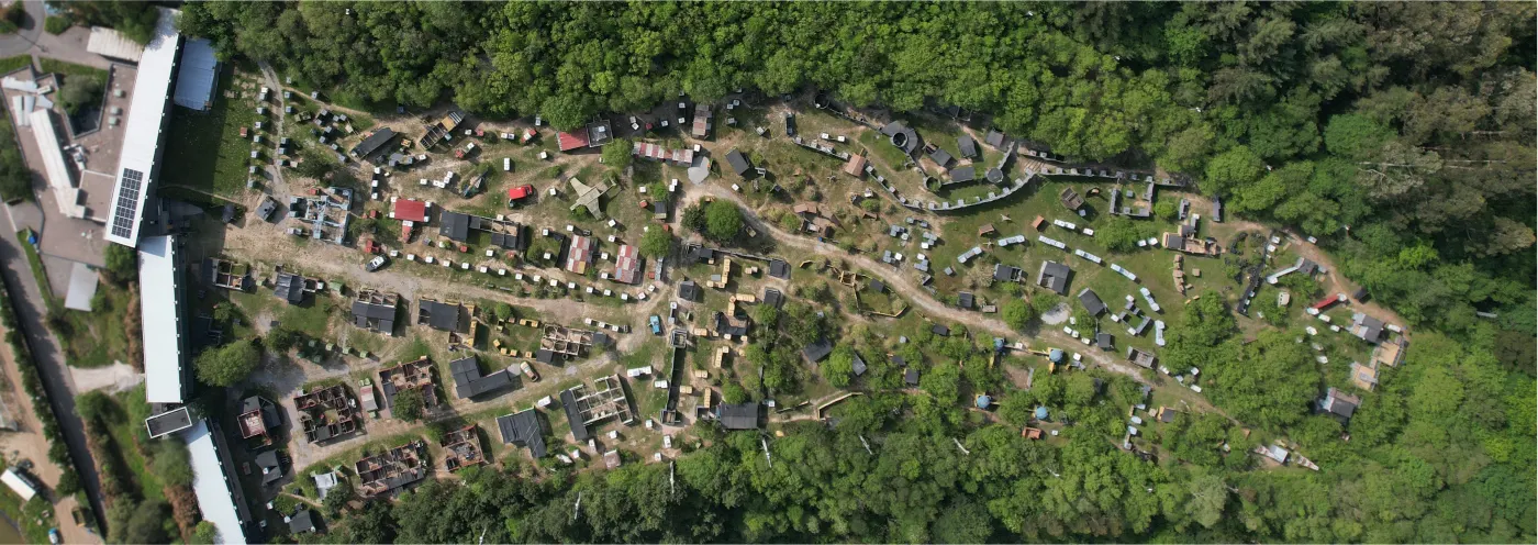 Vista aérea del campo SDJ